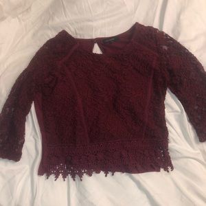 Long sleeve crop top